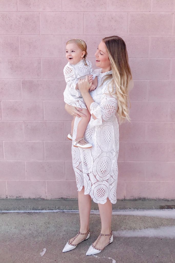 White Crochet Lace Dress 1