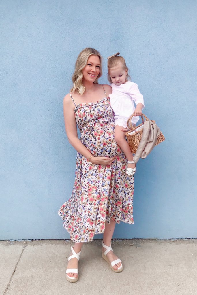 A Neutral Floral Dress | Everley & Me | Omaha Mommy & Me Style Blog