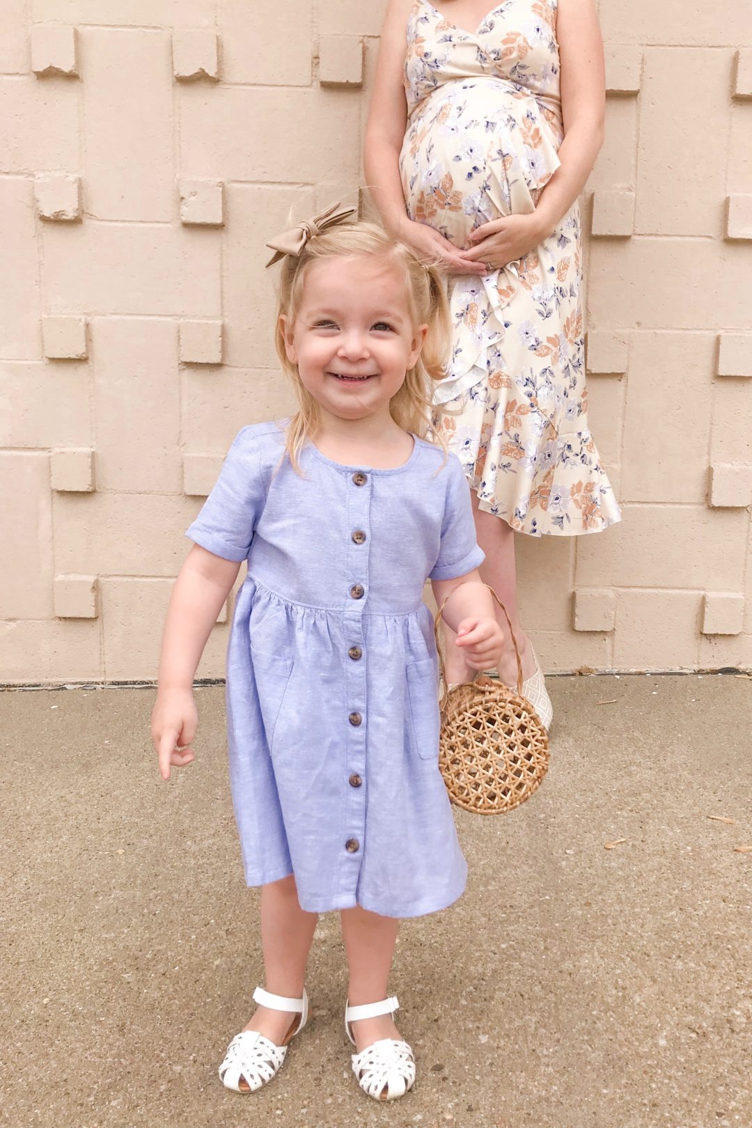 Wrap Dress in Cream Floral | Everley & Me | Omaha Based Style Blog
