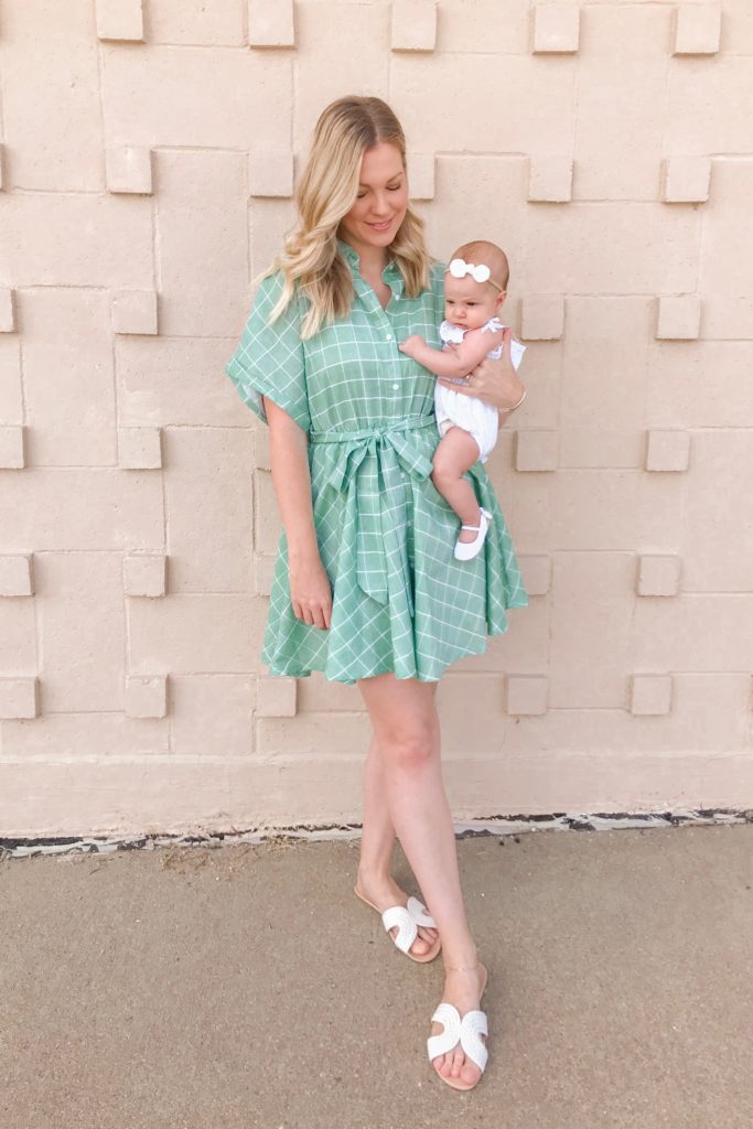 Green Button Dress 5