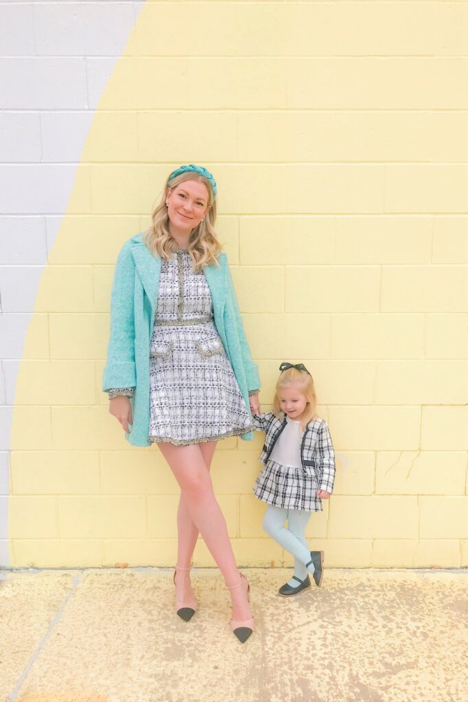 Black and White Tweed Dress 6