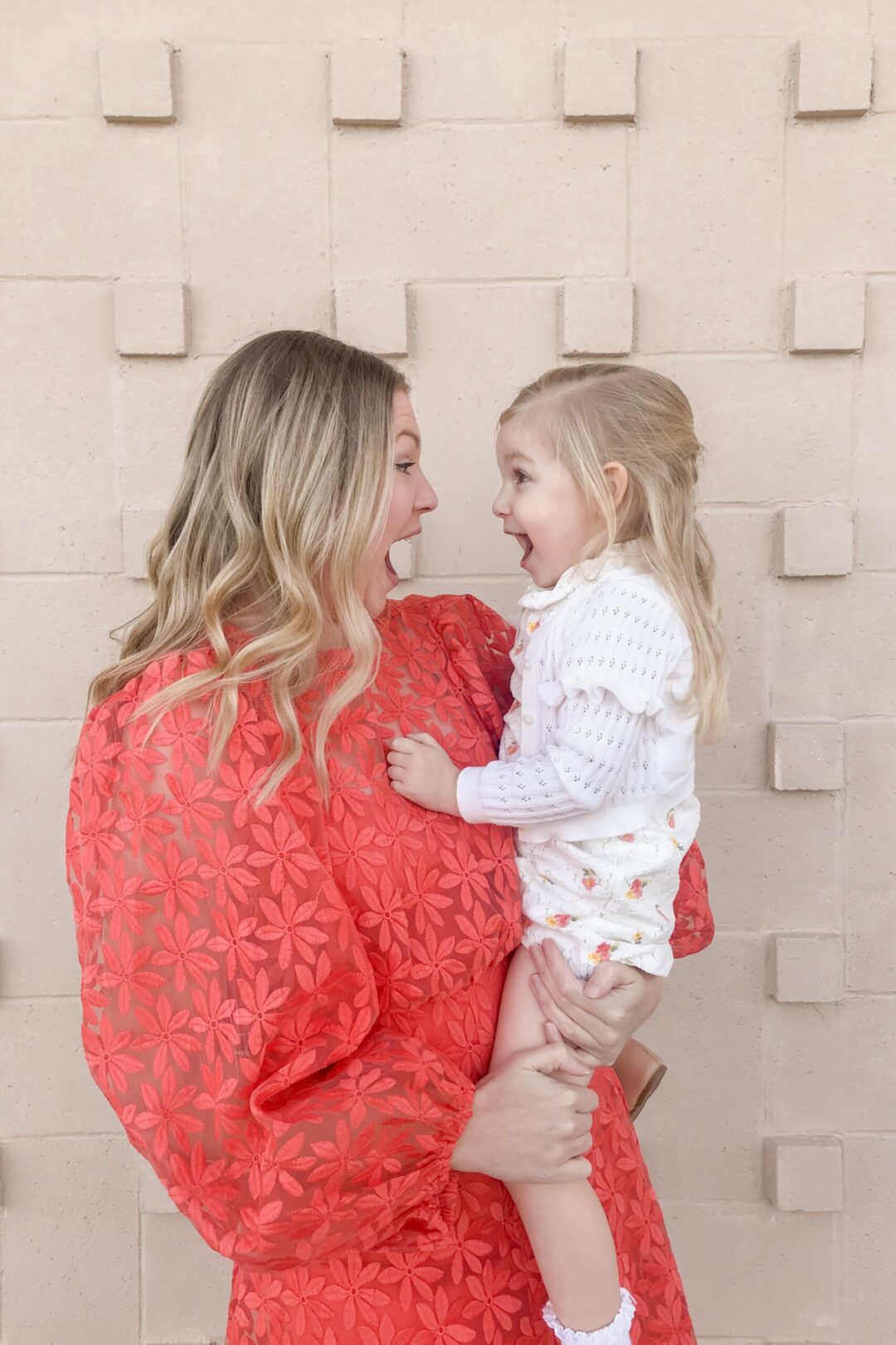 Coral Embroidered Dress 3