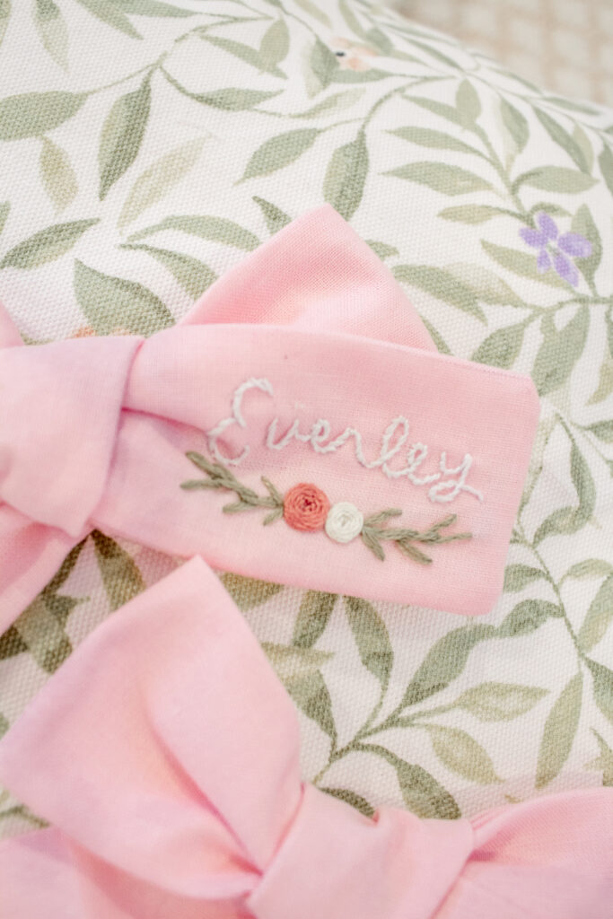 Embroidered Hair Bows 8