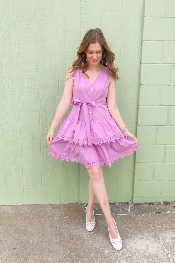 Purple Tiered Dress 3