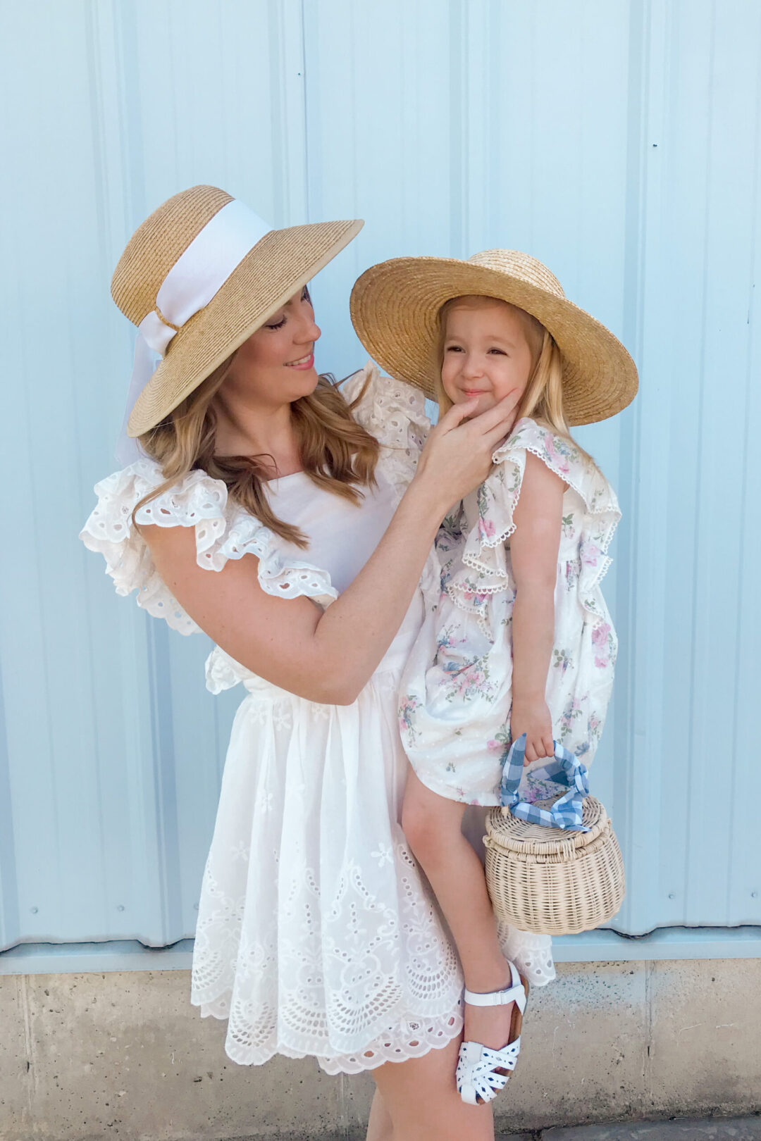 White Eyelet Ruffle Dress 5