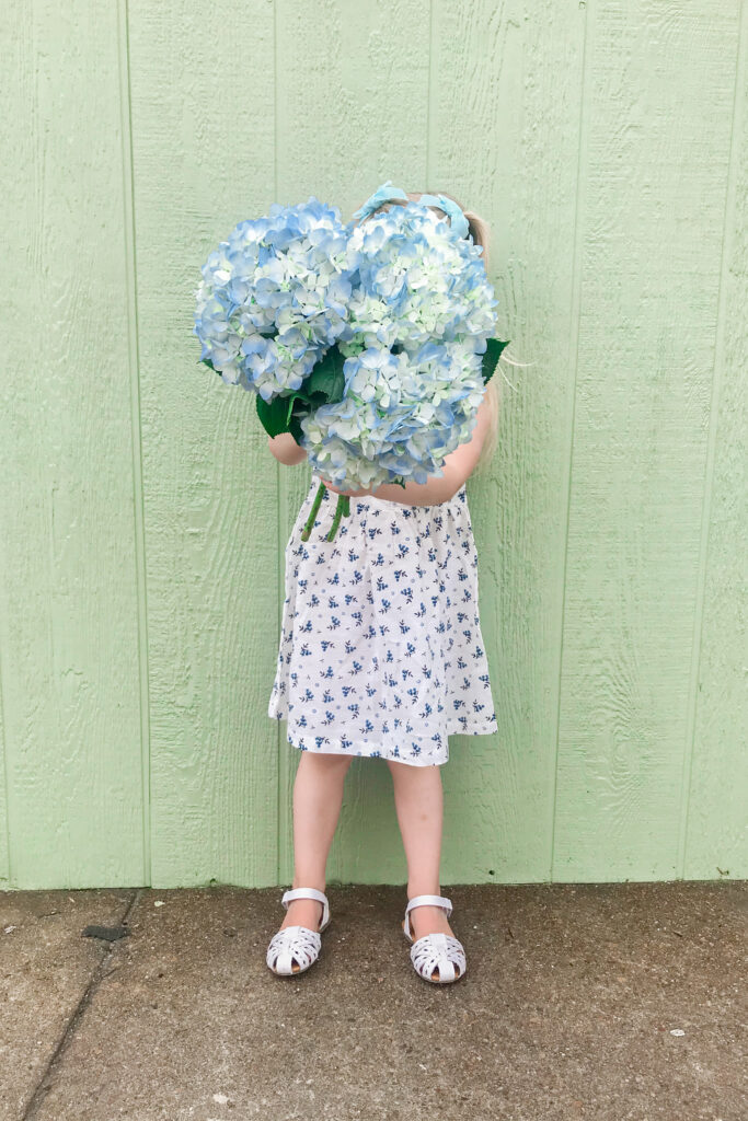 Blue & White Floral Dress 5