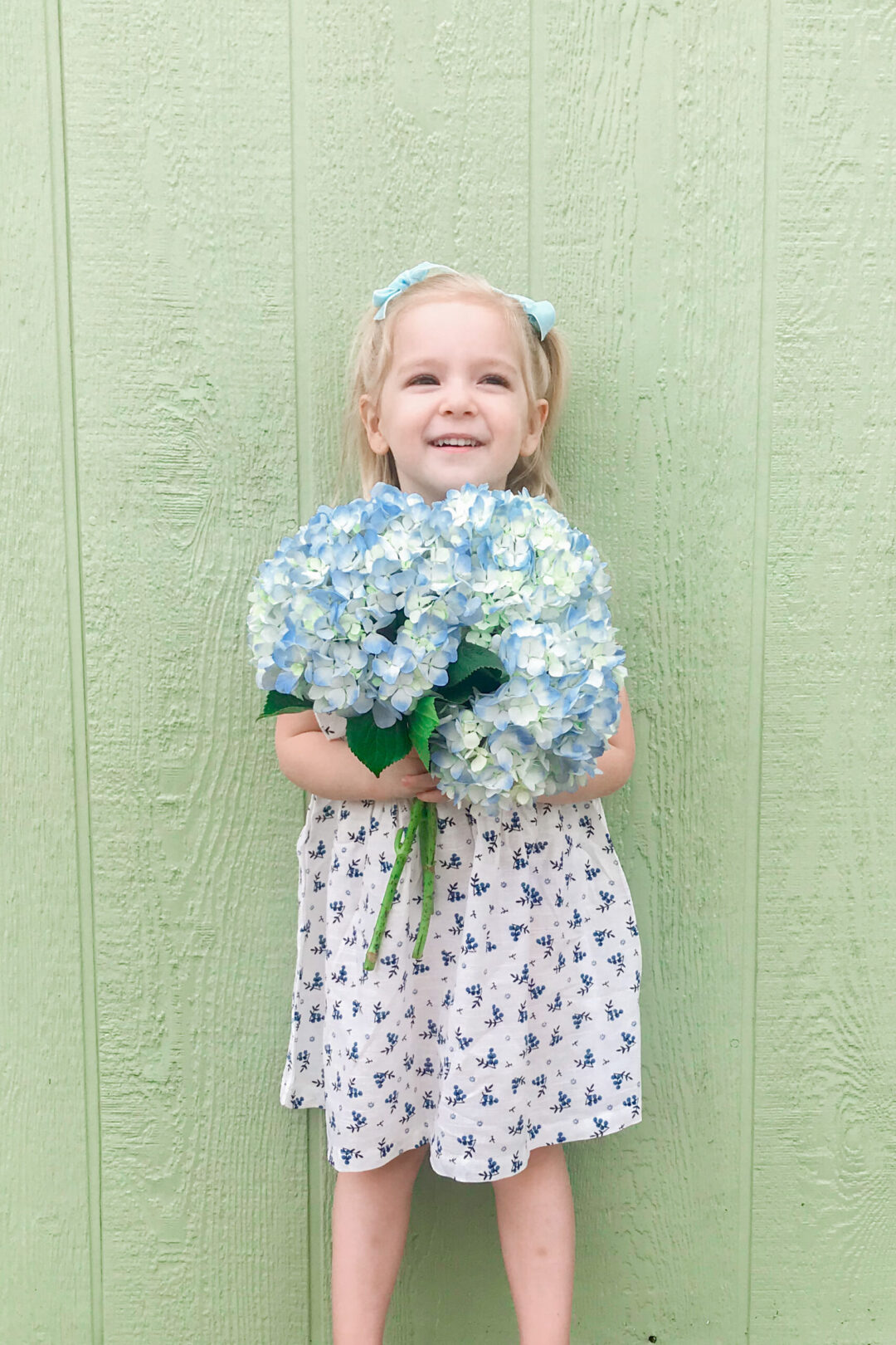 Blue & White Floral Dress 2