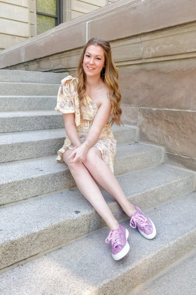 Yellow Floral Eyelet Dress 6