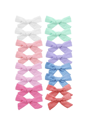 20 pack bows amazon linen pastel hair kids evie ayla