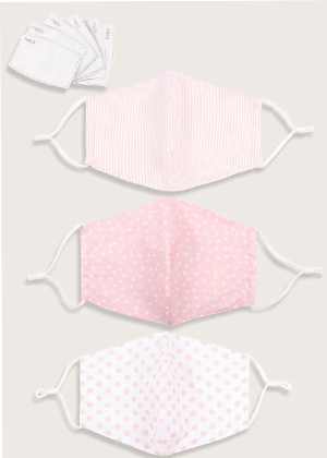 3-pack pink face masks shein brookie evie