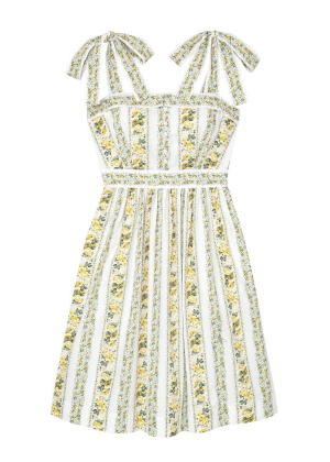 arina dress yellow floral stripe gal meets glam brookie