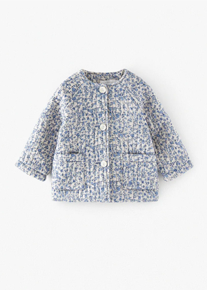 blue floral jacket zara ayla evie