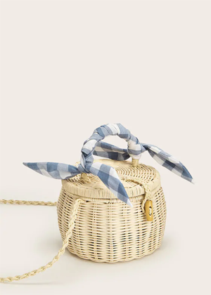 blue gingham straw lid bag brookie shein