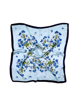 blue green silk scarf brookie shein