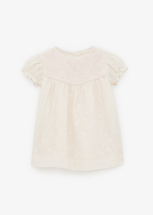 blush embroidered dress ayla evie zara