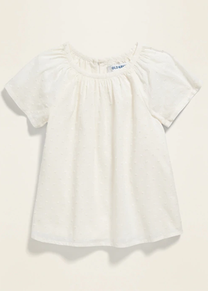 cream ivory swiss dot top ayla evie old navy