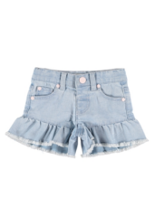 denim shorts ruffle evie best and less