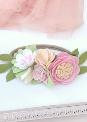 felt flower headband ayla birthday sophie etsy