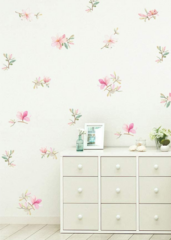 floral wall decals pink amazon home