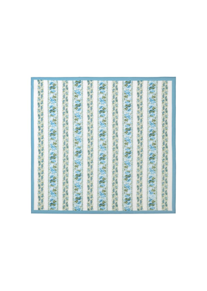 gal meets glam scarf arina blue floral stripe border print