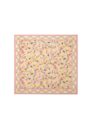 gal meets glam scarf marigold orange pink floral print