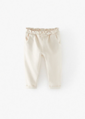 ivory bow pants ayla evie zara