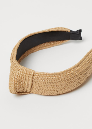 natural straw knot headband h&m brookie hair