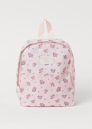 pink floral kids backpack bag school h&m evie ayla