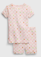 pink gingham fruits floral pjs girls gap