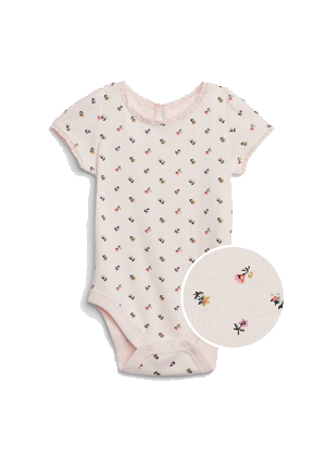 pink rose floral onesie gap ayla