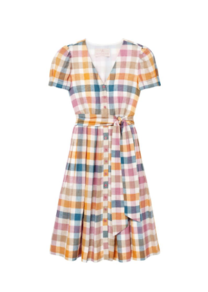 poppy plaid button dress brookie gal meets glam