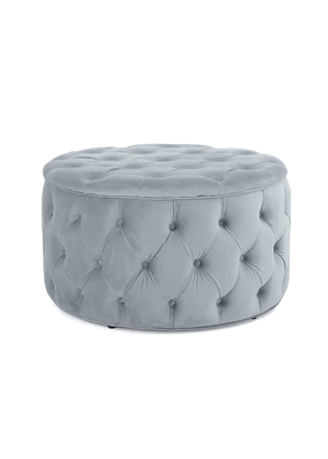 tufted ottoman sage green grey amazon tjmaxx storage round home decor