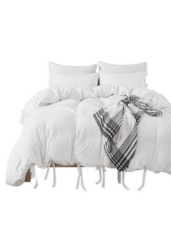 white bed cover king twin amazon