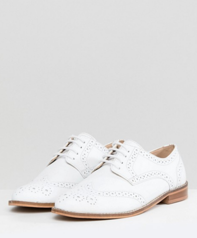 white sneaker brogues brookie asos