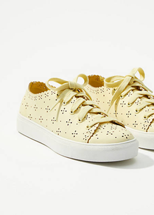 yellow eyelet sneakers loft brookie