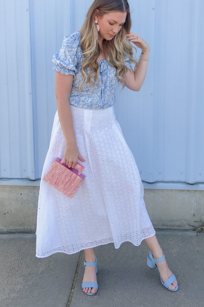 White Eyelet Skirt 5