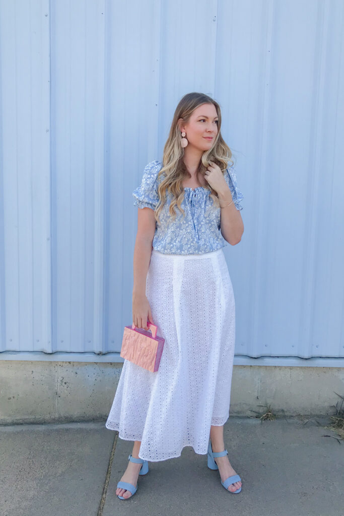 White Eyelet Skirt 3