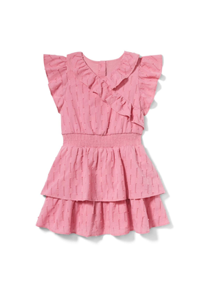 evie ayla janie and jack rose pink smocked waist dress kids