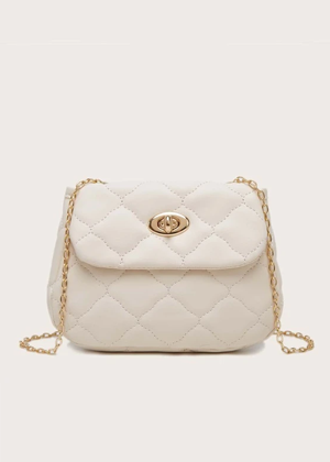 ivory cream quilted chanel handbag kids evie ayla shein