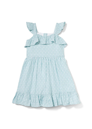 mint striped ruffle sleeve dress kids janie and jack evie ayla