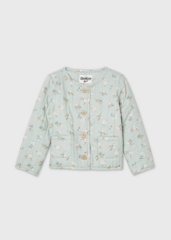 osh kosh green sage floral quilted coat jacket evie ayla target