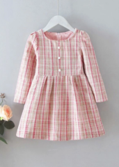 pink tweed toddler dress evie ayla shein