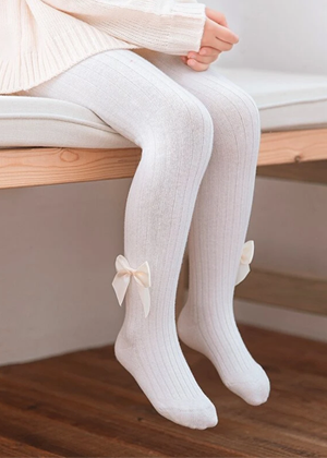 white bow stockings tights shein evie ayla