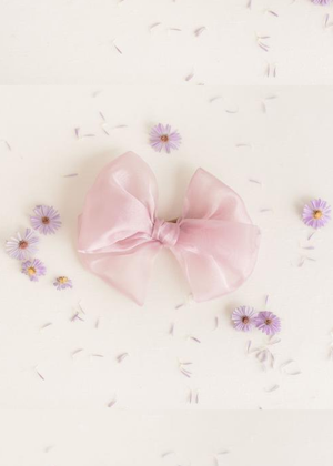 lavender lilac organza bow bebe theory evie ayla bows pink