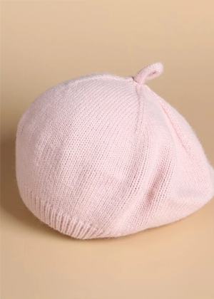 pink knit kids beret evie ayla shein