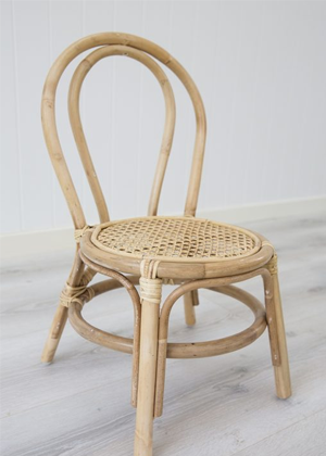 Kids Jessie Rattan Dining Chairs x 4 Natural Abide Interiors Playroom