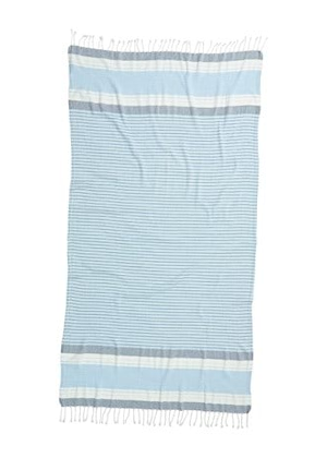 blue stripe turkish beach towel brookie rohan adairs