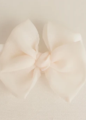 ivory chiffon bow etsy bebe theory evie ayla hair