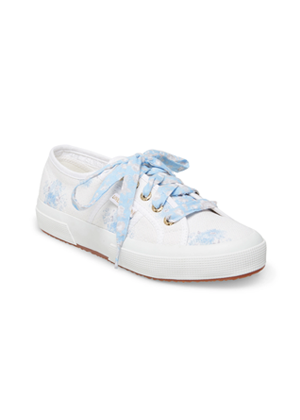 loveshackfancy white blue floral sneakers superga brookie