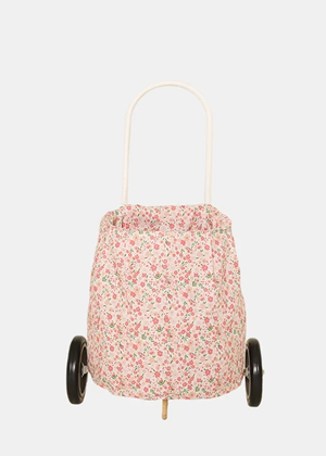 wicker luggy basket cover ditsy floral pink playroom ayla evie